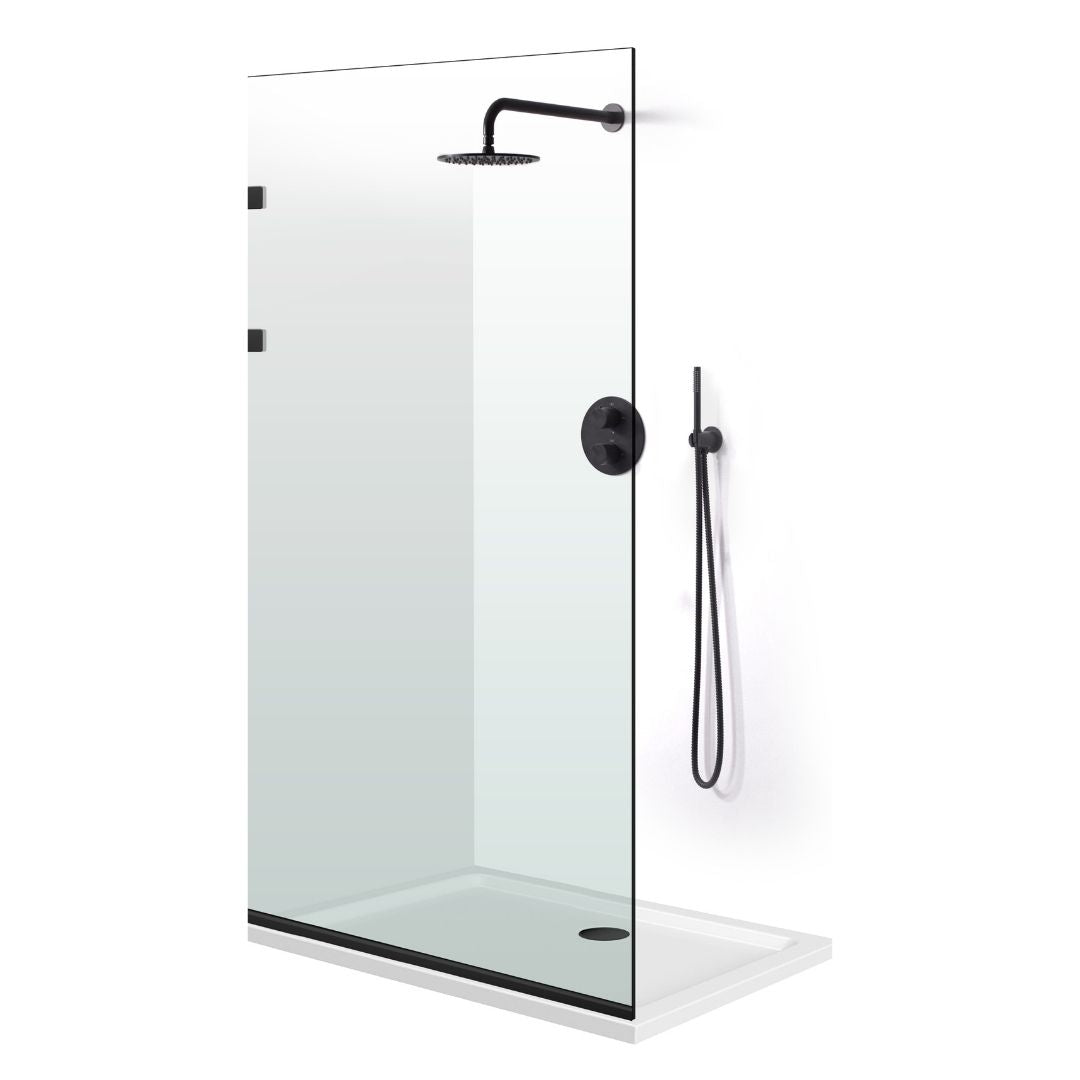 Zuhanyfal Walk-in, Zuhanyfal Rozsdamentes acél, #Átlátszó #Víztiszta