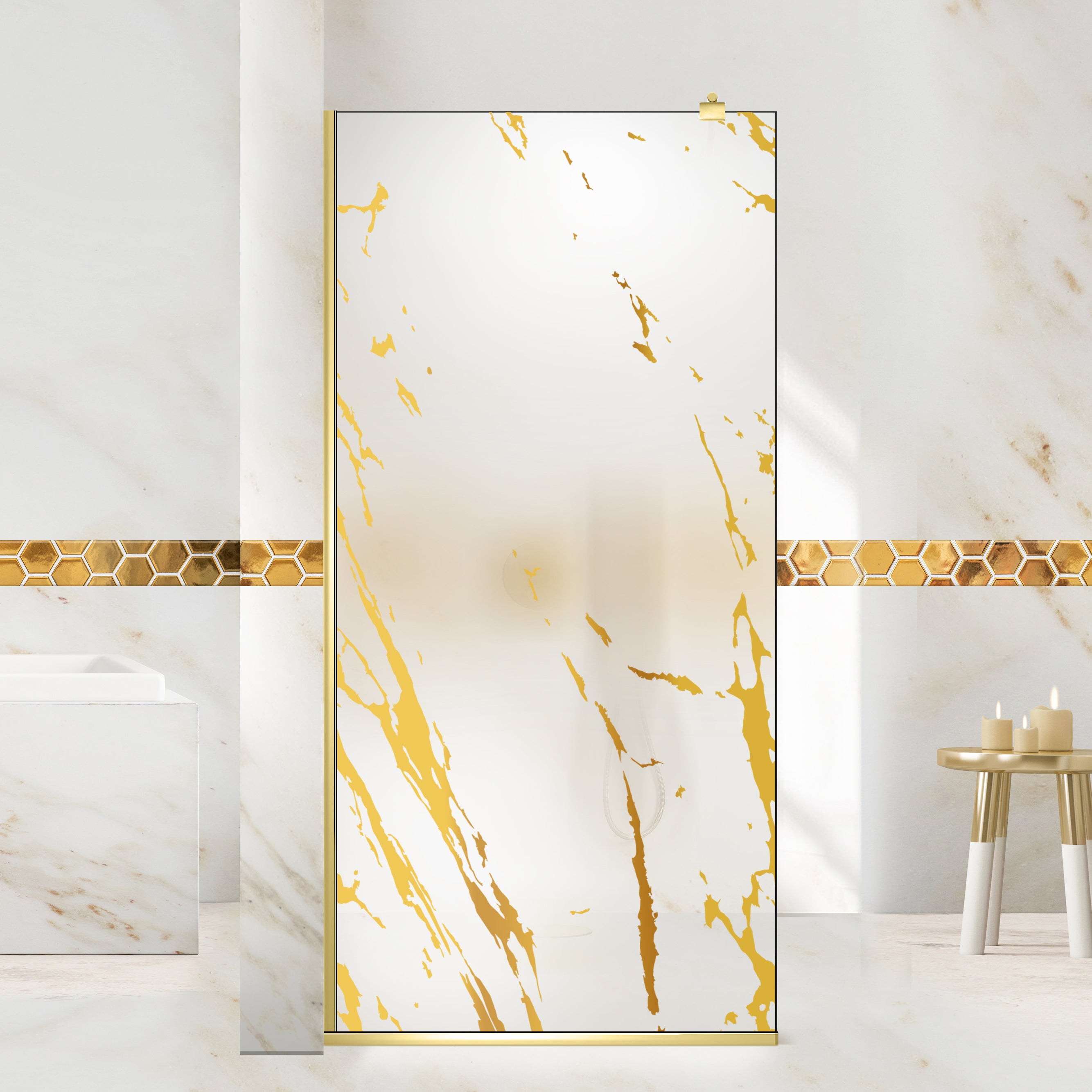 Zuhanyfal Walk-in, Zuhanyfal Arany, #Matt #Matt