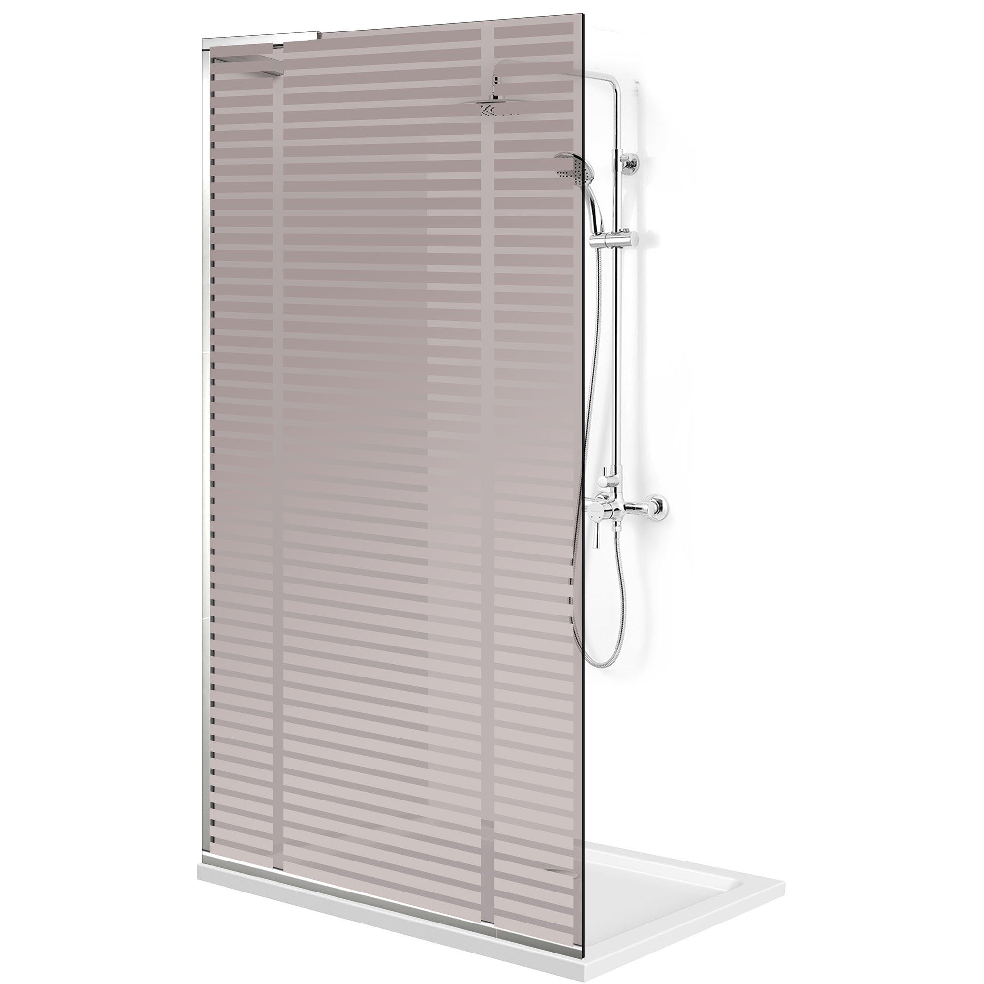 Zuhanyfal Walk-in, Zuhanyfal Rozsdamentes acél, #Bronz #Bronz
