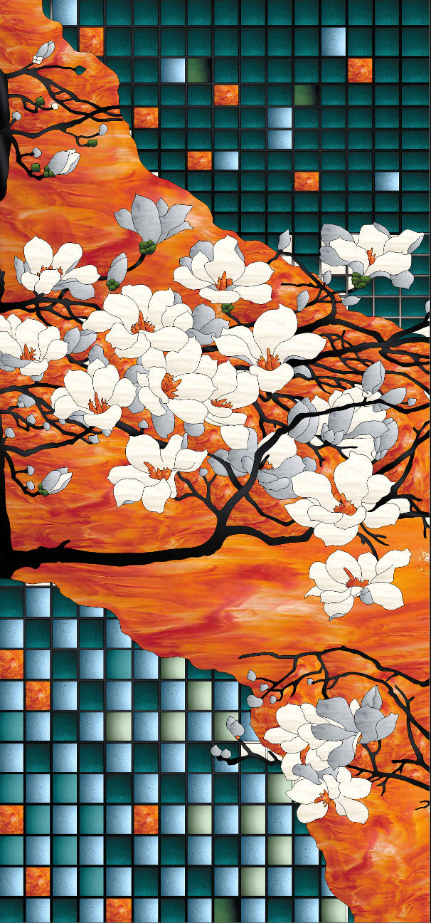 Művészi Vitrálok #FLYINGMAGNOLIA-4