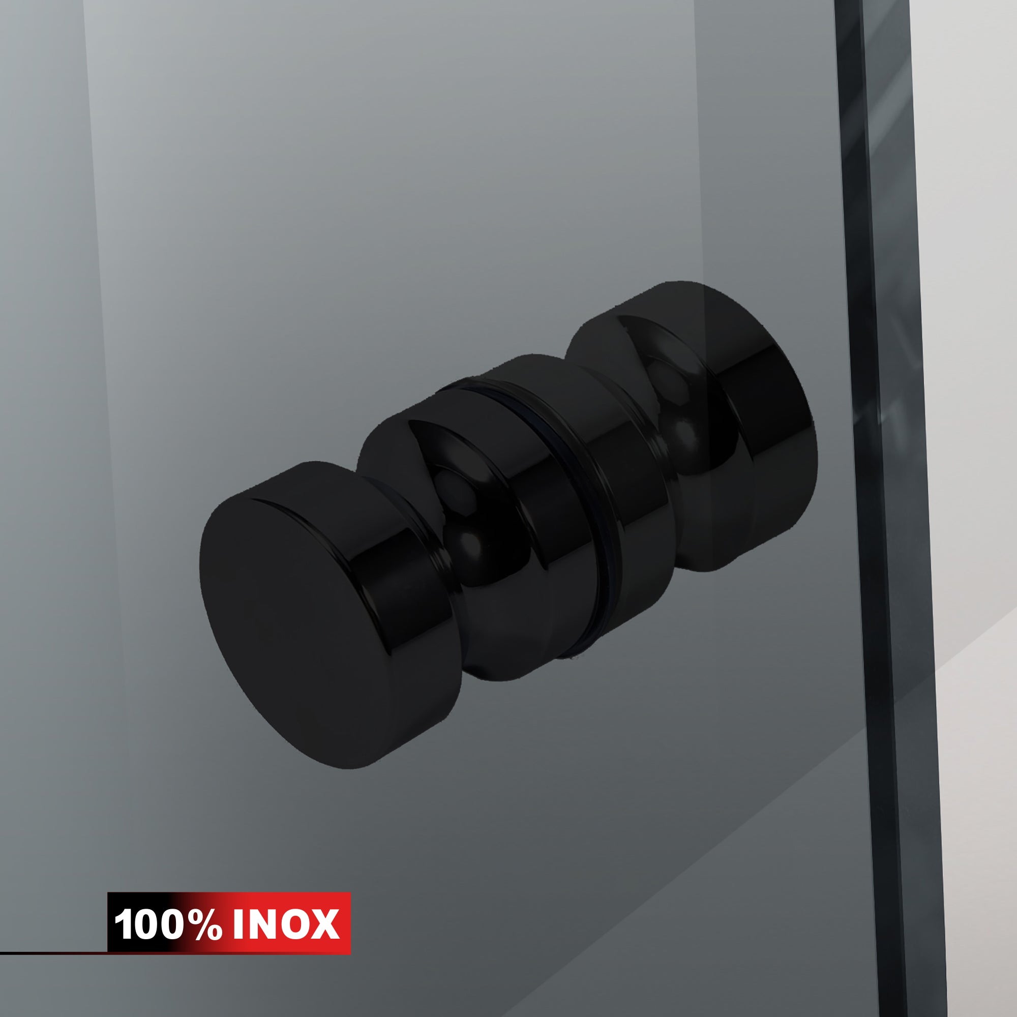 Nyíló üvegajtó fekete, #Szürke