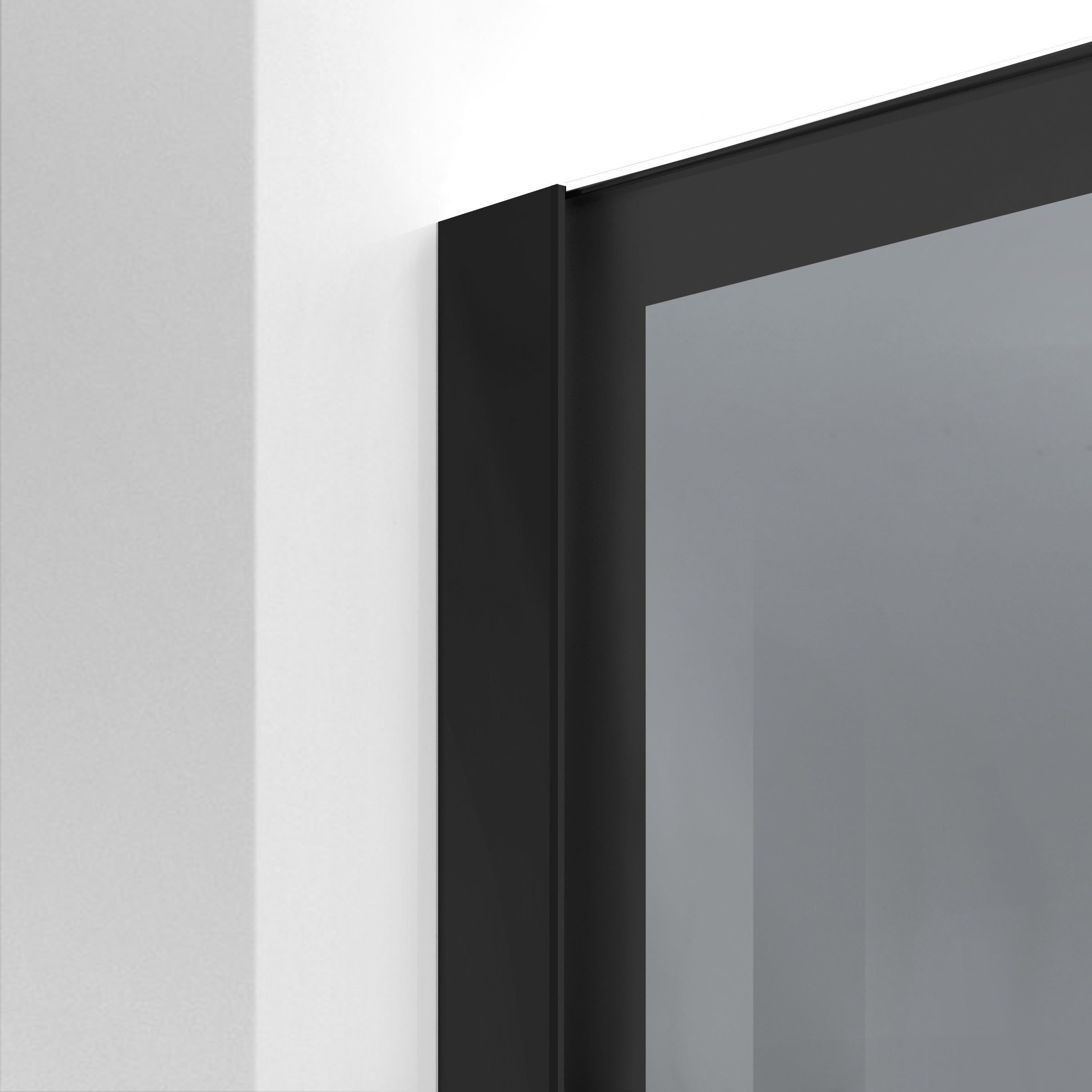 Paravan dus Walk-in, Perete dus Negru, #Gri #Szürke