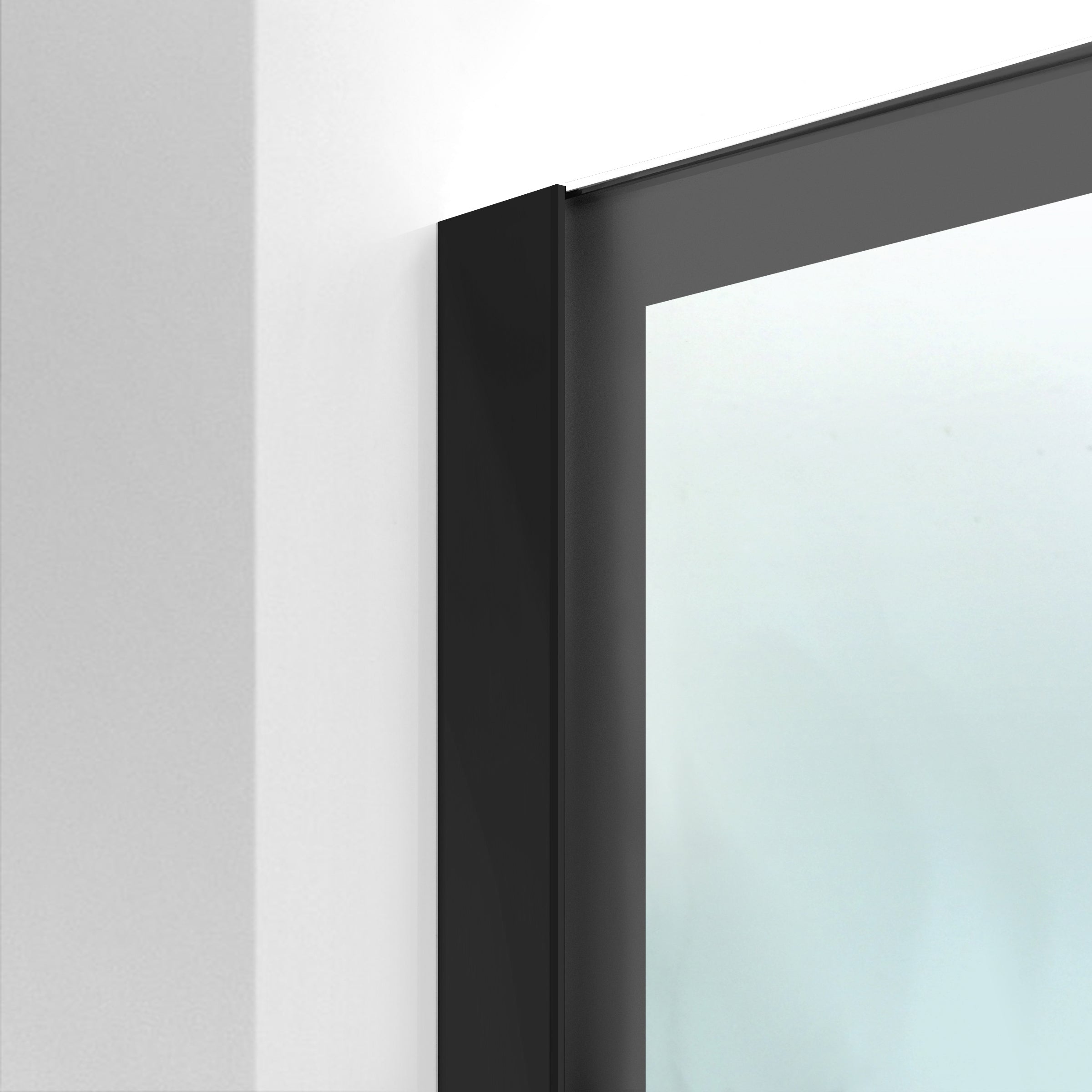 Paravan dus Walk-in, Perete dus Negru, #Mat #Matt