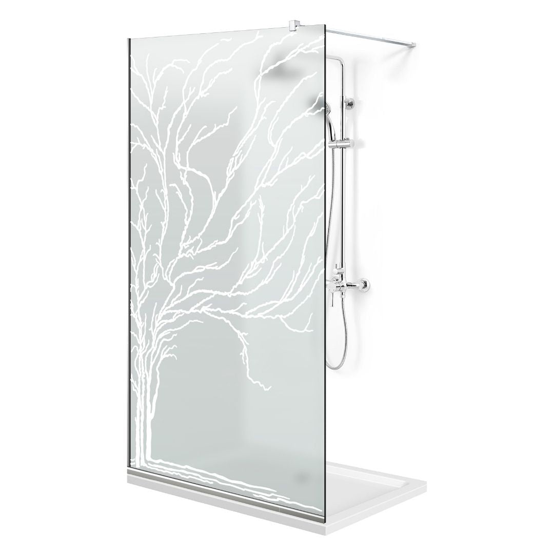 Paravan dus Walk-in, Perete dus  Inox, #Mata #Matt