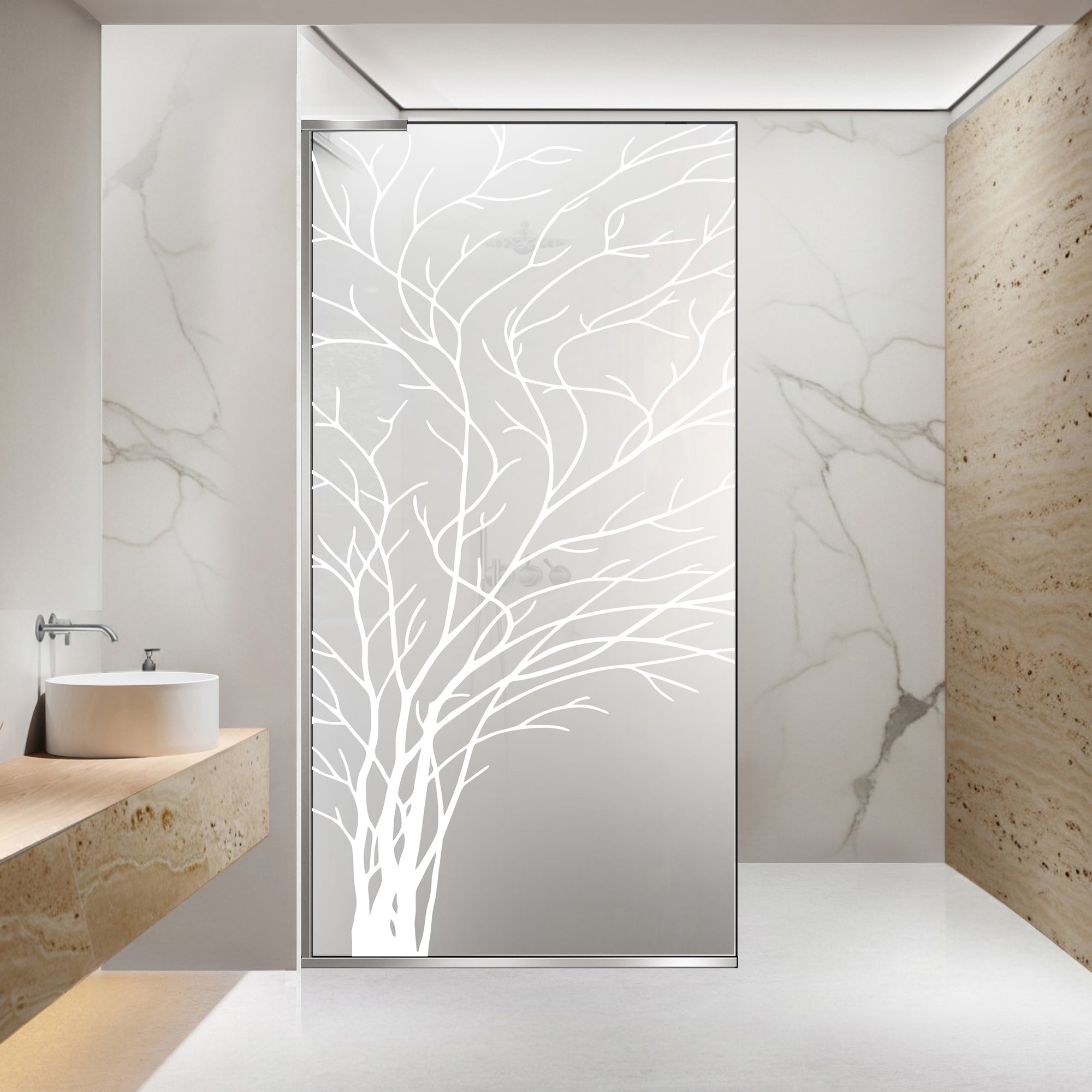 Zuhanyfal Walk-in, Zuhanyfal Rozsdamentes acél, #Matt #Matt