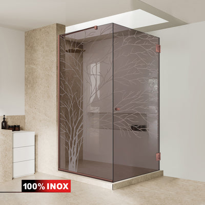 Cabina dus cu usa batanta #Bronz