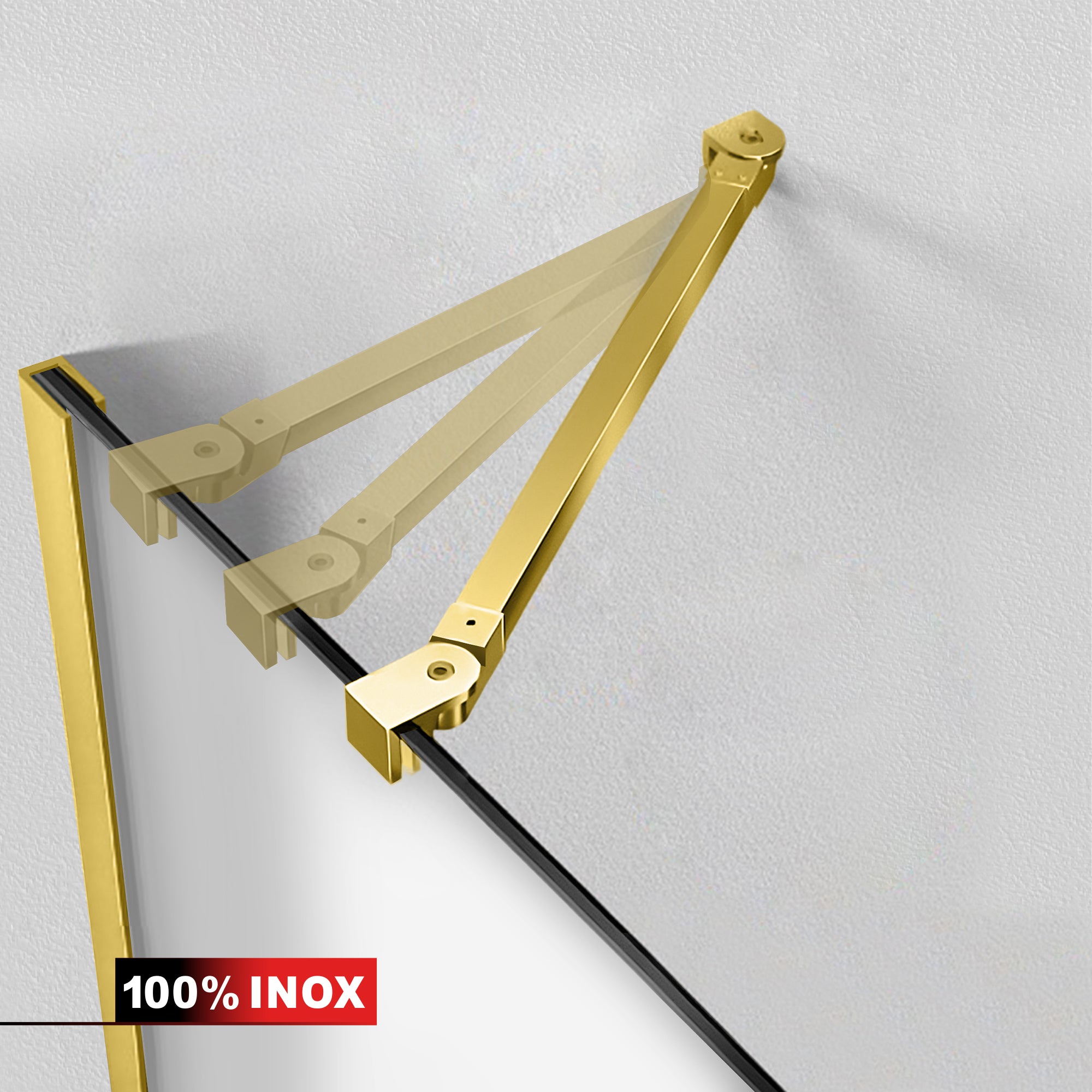 Matt lengőajtós zuhanykabin