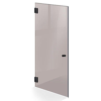 Nyíló üvegajtó fekete, #Bronz