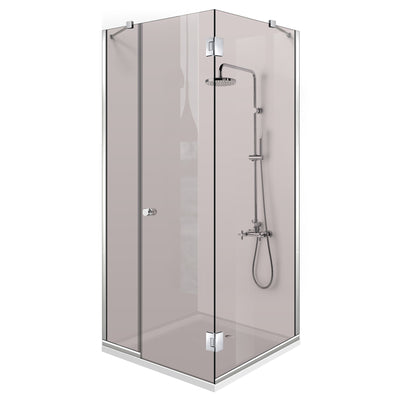Cabina dus cu 3 elemente cu usa batanta