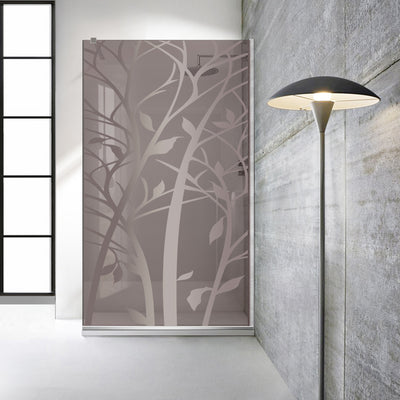 Paravan dus Walk-in, Perete dus  Inox, #Bronz #Bronz