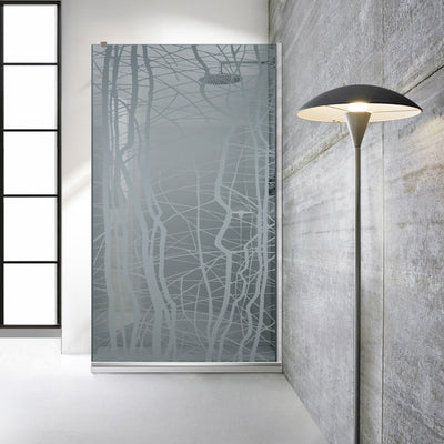 Zuhanyfal Walk-in, Zuhanyfal Rozsdamentes acél, #Szürke #Szürke