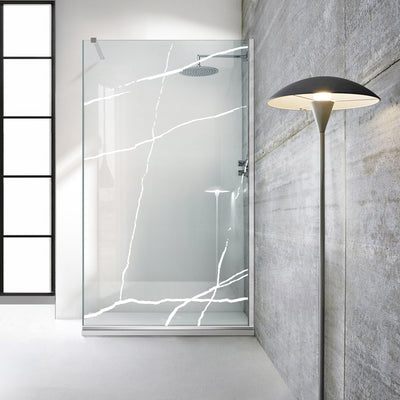 Paravan dus Walk-in, Perete dus  Inox, #Clara #Víztiszta
