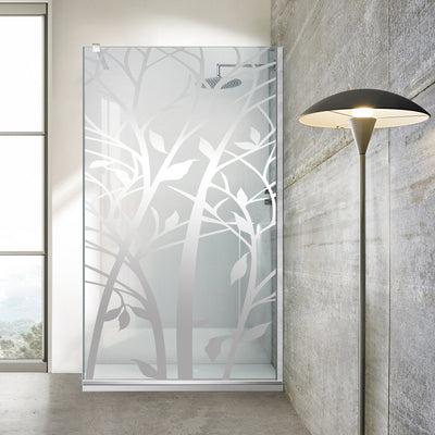 Paravan dus Walk-in, Perete dus  Inox, #Clara #Víztiszta