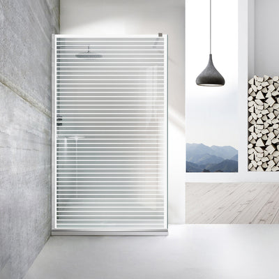Zuhanyfal Walk-in, Zuhanyfal Rozsdamentes acél, #Átlátszó #Víztiszta