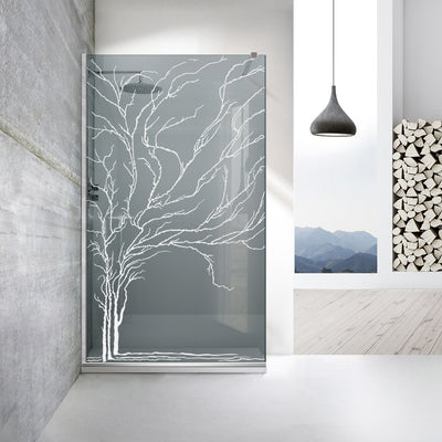 Zuhanyfal Walk-in, Zuhanyfal Rozsdamentes acél, #Szürke #Szürke