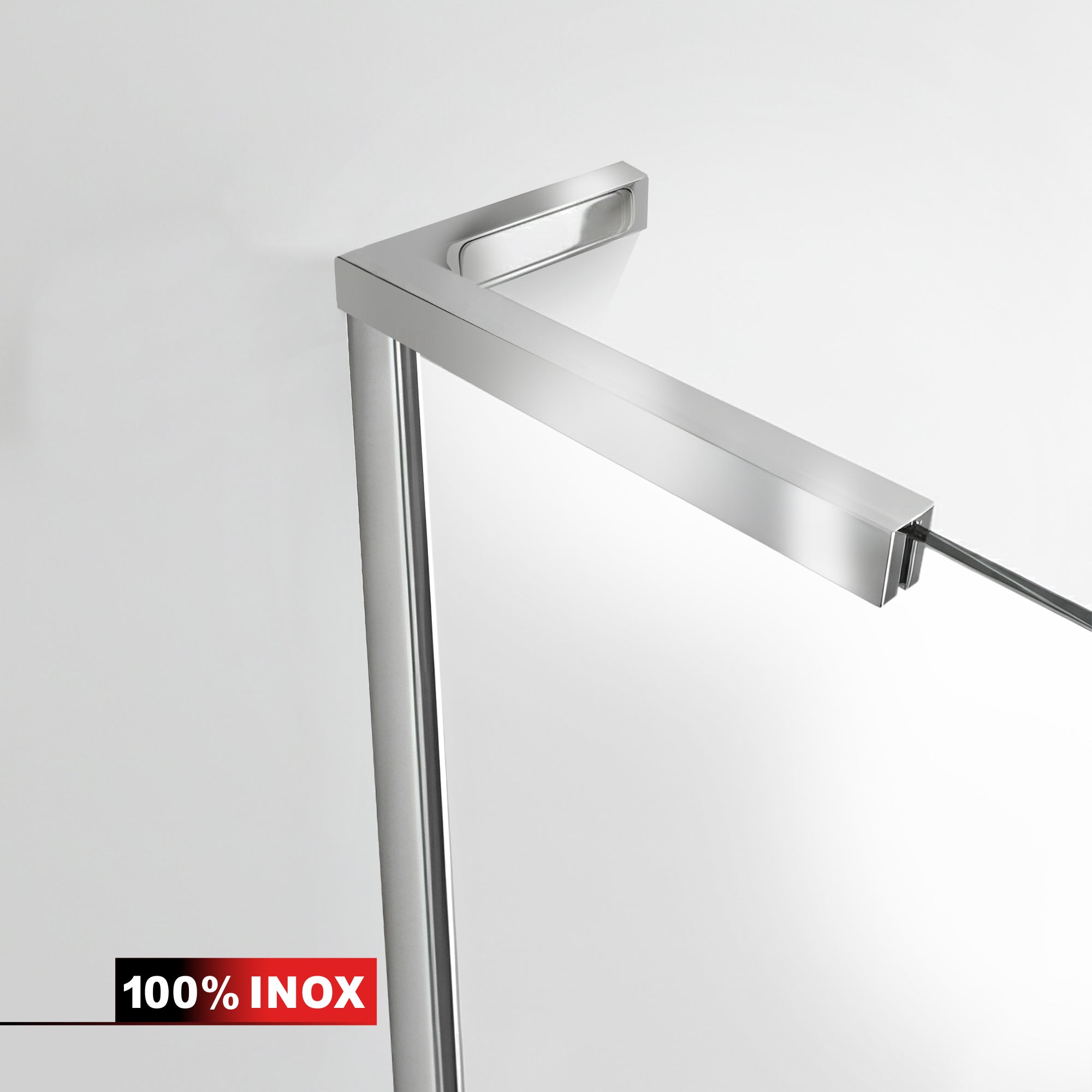 Zuhanyfal Walk-in, Zuhanyfal Rozsdamentes acél, #Átlátszó #Víztiszta